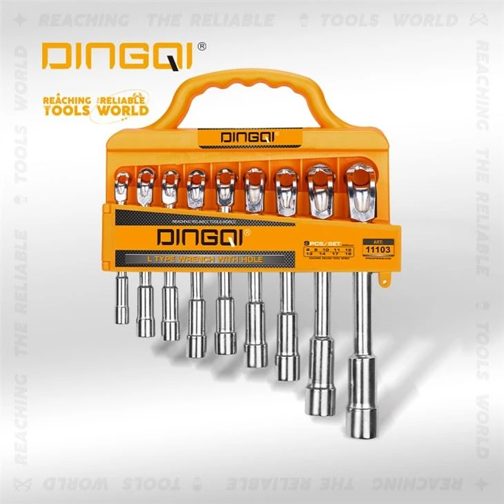 9PCS L Ratchet ہینڈ اسپینر سیٹ